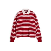 TOMMY HILFIGER Majica pastelno roza/rdeča/bela