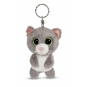 NICI Glubschis privjesak Cat grey Felinja 9cm, GREEN