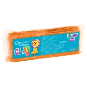 Plastelin 550g + plasticni nožic Connect narancasti