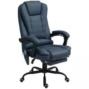 Homestar Pisarniški stol z masažo 67x67x111-121 cm modre barve