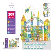 Barvita magnetna sestavljanka 209 delov kroglična proga MT1514