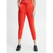 ICHI Hlače iz tkanine 20104757 Oranžna Slim Fit