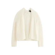Lindex Pletena jopa Bonnie off-bela