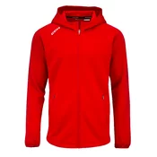 Moški pulover CCM LOCKER ROOM FLEECE FULL ZIP HOODIE Red M