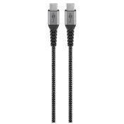 Goobay USB-C na USB-C 0,5m 60W črni napajalni in sync kabel
