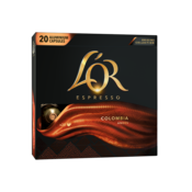 LOR Espresso Colombia Andes - 20 aluminijastih kapsul, združljivih s kavnimi aparati Nespresso®