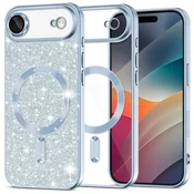 TPU gel maskica Techsuit Luxury Glitter MagSafe za iPhone Air - light blue