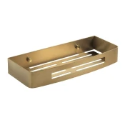 SMART polica za prho, 300x45x128 mm, zlata mat - Zlata mat barva - 300x45x128 mm - Gedy - SMART - 24 - Iz nerjavečega jekla - 300 - Polica - Kvadratni - 300 - 45 - 128 - 14