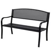 Homestar Vrtna klop 127x60x87 cm črna