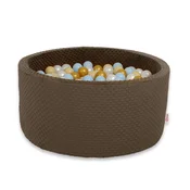 Bobono Minky suhi bazen V-40 cm z žogicami 200 kosov - čokolada