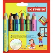 Stabilo Woody 3 v 1 Duo Crayon 6 barv