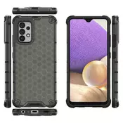 slomart Ohišje s satovjem, oklepni ovitek z gelastim okvirjem za Samsung Galaxy A03s (166,5) črno