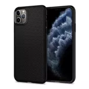 Maska Spigen Liquid Air za iPhone 11 Pro Max mat crna.