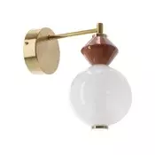 LED zidna lampa FLORES LED/7W/230V zlatna/braon