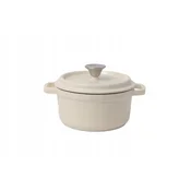 NOIS Litoželezni lonec Tierra 24 cm 4 l kremne barve NOIS