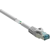 Renkforce Renkforce RF-5047488 RJ45 omrežni kabel\, Patch kabel CAT 6a S/FTP 3.00 m siva ognjevaren 1 kos, (20419515)