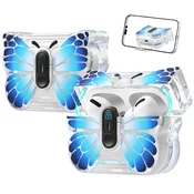 INF Kompatibilno ohišje Butterfly TPU za Apple AirPods 4 - odporen na praske Blue, (5000090509)