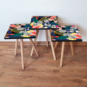 HANAH HOME Set 3 stocica 3Shp209 Multicolor