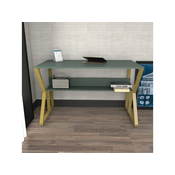 Hanah Home Desk Wake, 120x72.8x60 cm, Maslinasto-zlatna boja