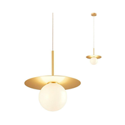 Redo 01-2727 - Lestenec na vrvici PLATO 1xG9/10W/230V pr. 20 cm zlata