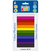 ICO: Creative kids 12-delni komplet barvnega plastelina 165g