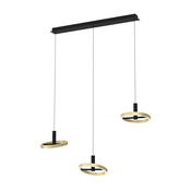 Wofi 7016-304 - LED prigušiva luster na sajli BREST LED/26W/230V crna/zlatna