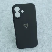Maska Golden Heartbeat za iPhone 16 crna