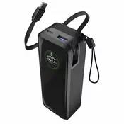 CellularLine Roller prenosna baterija 20.000 mAh, 65 W, črna (PBROLL20000K)