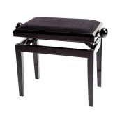 Piano STOL Gewa Deluxe črn sijaj črn sedež 130.010