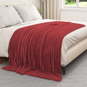 Vidaxl Obloge 6 pcs Bordeaux rdeča 200 x 150 cm Flis