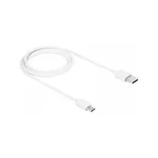 Kabl USB 2.0 CCP-USB2-AMCM-1M A-plug to Type-C 1m White
