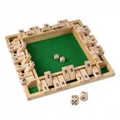 Northix Družabna igra Shut the Box 30 cm borov les 2 do 4