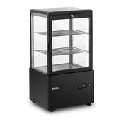 Royal Catering Hladilna vitrina - 58 L - Royal Catering - 3 stopnje - črna - zaklepanje