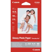Canon Photo paper Everyday Use, GP-501, foto papir, sijajni, 0775B003, bel, 10x15cm, 4x6, 200 g/m2, 100 kos, inkjet