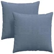 Vidaxl Blazine za kavč 2 pcs Modra 60 x 60 cm Žametna tkanina