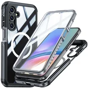 Overboard Ovitek za Samsung Galaxy A16/A16 5G, odporen na udarce, s steklom, za MagSafe, črn