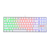 Redragon gaming mehanska žična tipkovnica K552 KUMARA RGB, bela