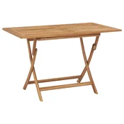 Sklopivi vrtni stol od tikovine 120 x 70 x 75 cm