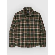 Patagonia LW Fjord Flannel Shirt treeline green