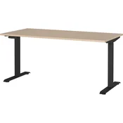 Električna dvižna pisalna miza v hrastovem dekorju 80x160 cm – Germania