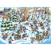 Cobble Hill Puzzle DoodleTown: Hokejsko mesto 1000 kosov