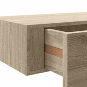 Zidna polica s ladicom boja hrasta 40 x 23,5 x 10 cm MDF