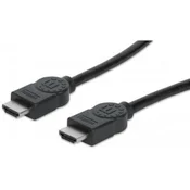Manhattan (323215) HDMI 2m HEC/ARC/3D/4K črn kabel