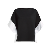 Karl Lagerfeld Bluza črna/bela