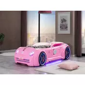 Onlinenameštaj Auto krevet Pink lady full led ms