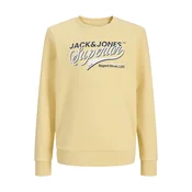 Jack & Jones Junior Majica mornarska/svetlo rumena/bela