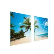 shumee STEKLENA ZAŠČITNA PLOŠČA ZA ŠTEDILNIK 85x52 BEACH