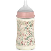 Suavinex Wonderland SX Pro Physiological Anti-Colic steklenička za dojenčke M Medium Flow 3 m+ Pink Flower 270 ml