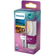 Philips LED SceneSwitch E14 P45 Crown 40-18-9W Clear