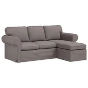 Vidaxl Kavč Taupe 195 x 138 x 80 cm blago